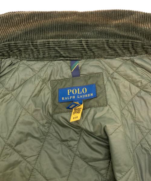 POLO RALPH LAUREN（ポロ・ラルフローレン）POLO RALPH LAUREN (ポロ・ラルフローレン) キルティングジャケット カーキ サイズ:XLの古着・服飾アイテム