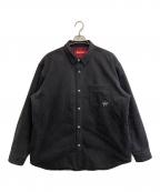 SUPREMEシュプリーム）の古着「25AW Quilted Lined Denim Snap Shirt」｜ブラック