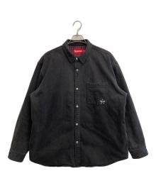 SUPREME（シュプリーム）の古着「25AW Quilted Lined Denim Snap Shirt」｜ブラック