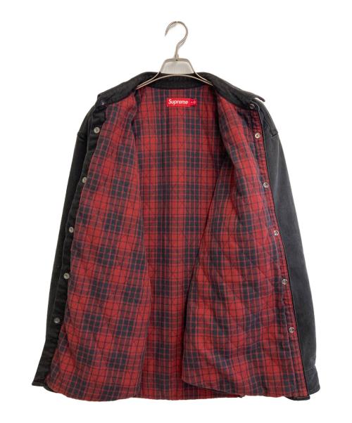 SUPREME（シュプリーム）SUPREME (シュプリーム) 25AW Quilted Lined Denim Snap Shirt ブラック サイズ:XLの古着・服飾アイテム