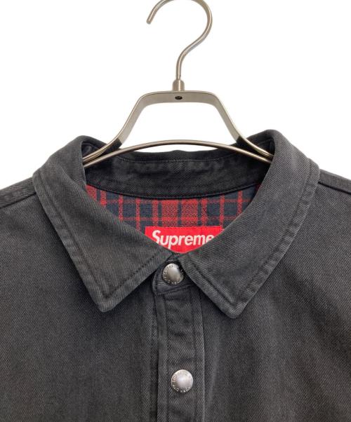 SUPREME（シュプリーム）SUPREME (シュプリーム) 25AW Quilted Lined Denim Snap Shirt ブラック サイズ:XLの古着・服飾アイテム