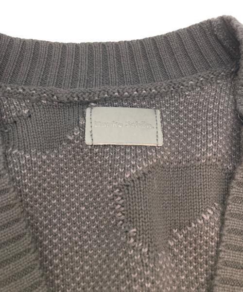 DANKE SCHON（ダンケ シェーン）Danke schon (ダンケ シェーン) ダメージ加工ニットカーディガン ブラック サイズ:SIZE Freeの古着・服飾アイテム