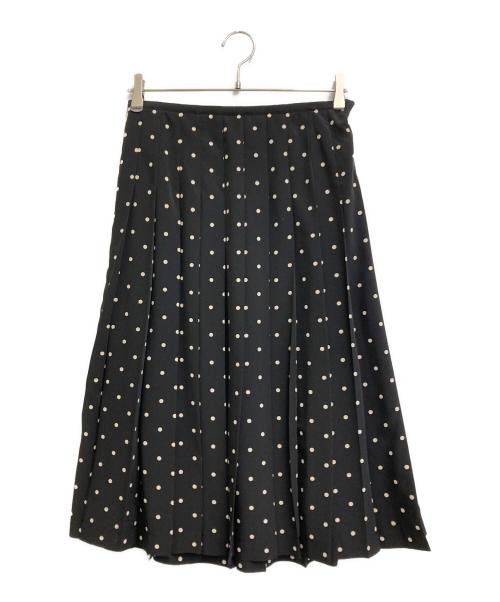 COMME des GARCONS tricot（コムデギャルソントリコ）COMME des GARCONS tricot (コムデギャルソントリコ) ドットスカート ブラック×ホワイト サイズ:Sの古着・服飾アイテム
