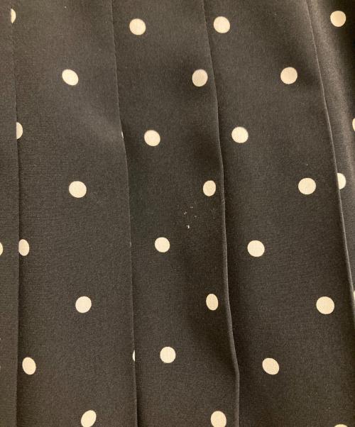 COMME des GARCONS tricot（コムデギャルソントリコ）COMME des GARCONS tricot (コムデギャルソントリコ) ドットスカート ブラック×ホワイト サイズ:Sの古着・服飾アイテム