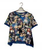 OLLEBOREBLAアルベロベロ）の古着「総柄カットソー」｜ブルー