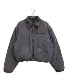 BEAMS（ビームス）の古着「ワイドショートフィット フェードダック ダウンジャケット」｜グレー