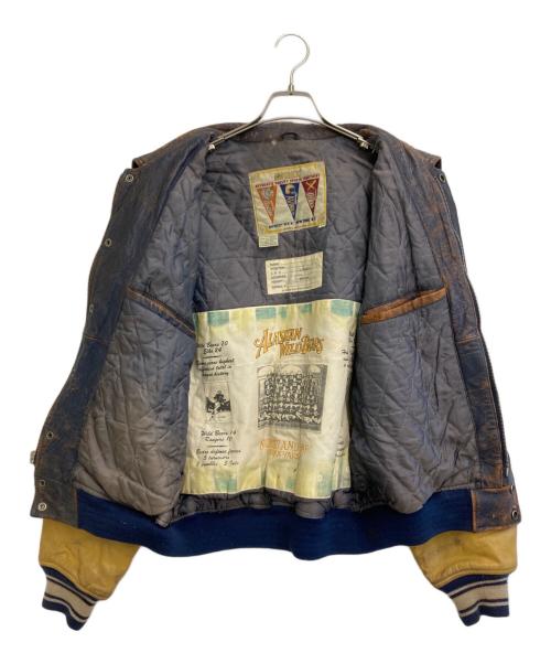 AVIREX（アヴィレックス）AVIREX (アヴィレックス) ALASKAN WILD BEARSスタジャン ネイビー×ベージュ サイズ:Mの古着・服飾アイテム