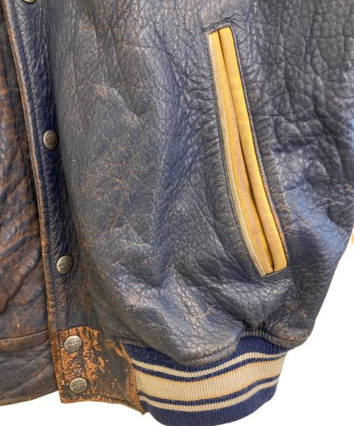 AVIREX（アヴィレックス）AVIREX (アヴィレックス) ALASKAN WILD BEARSスタジャン ネイビー×ベージュ サイズ:Mの古着・服飾アイテム