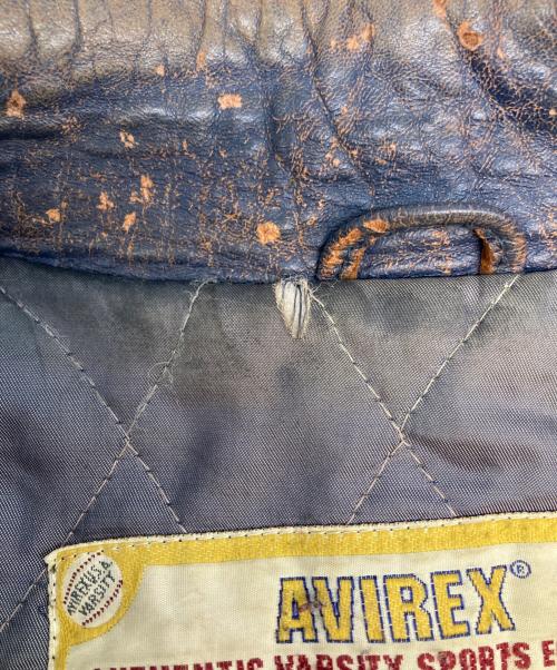 AVIREX（アヴィレックス）AVIREX (アヴィレックス) ALASKAN WILD BEARSスタジャン ネイビー×ベージュ サイズ:Mの古着・服飾アイテム