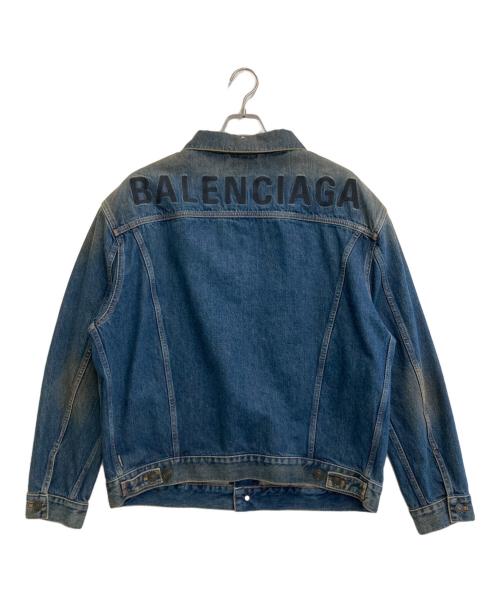 BALENCIAGA（バレンシアガ）BALENCIAGA (バレンシアガ) バックロゴデニムジャケット インディゴ サイズ:48の古着・服飾アイテム