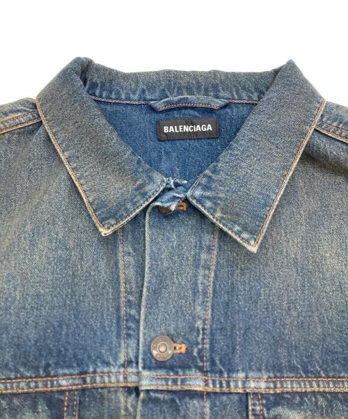 BALENCIAGA（バレンシアガ）BALENCIAGA (バレンシアガ) バックロゴデニムジャケット インディゴ サイズ:48の古着・服飾アイテム