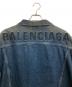 中古・古着 BALENCIAGA (バレンシアガ) バックロゴデニムジャケット インディゴ サイズ:48：50000円