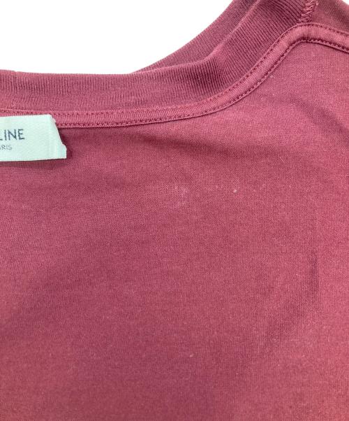 CELINE（セリーヌ）CELINE (セリーヌ) トリオンフ ルーズTシャツ ボルドー サイズ:XLの古着・服飾アイテム