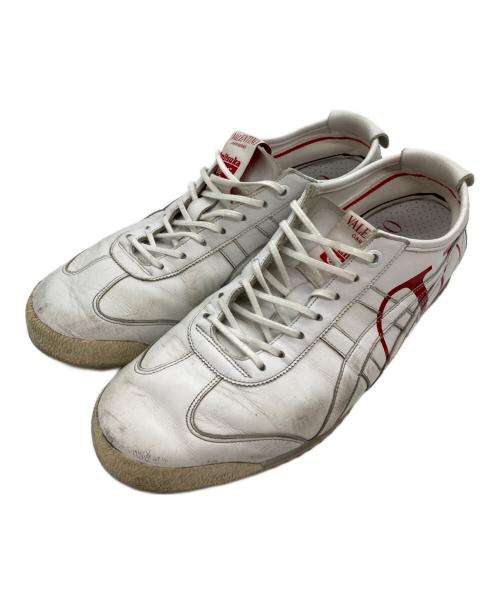 Onitsuka Tiger（オニツカタイガー）Onitsuka Tiger (オニツカタイガー) VALENTINO (ヴァレンティノ) レザーローカットスニーカー ホワイト サイズ:27ｃｍの古着・服飾アイテム