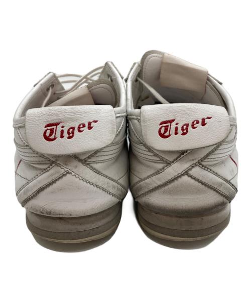Onitsuka Tiger（オニツカタイガー）Onitsuka Tiger (オニツカタイガー) VALENTINO (ヴァレンティノ) レザーローカットスニーカー ホワイト サイズ:27ｃｍの古着・服飾アイテム
