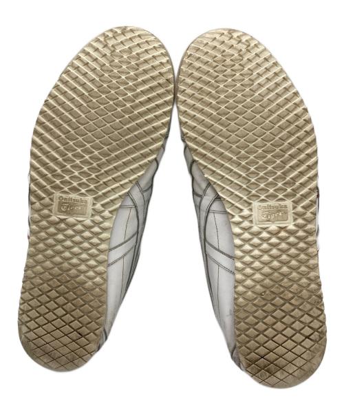 Onitsuka Tiger（オニツカタイガー）Onitsuka Tiger (オニツカタイガー) VALENTINO (ヴァレンティノ) レザーローカットスニーカー ホワイト サイズ:27ｃｍの古着・服飾アイテム