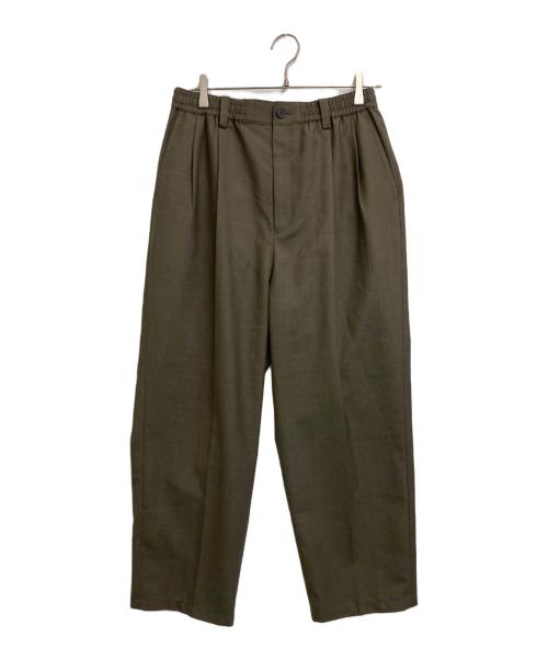 nano・universe（ナノ・ユニバース）nano・universe (ナノ・ユニバース) ドライギャバワイドイージースラックス ブラウン サイズ:Mの古着・服飾アイテム