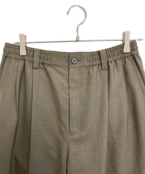 nano・universe（ナノ・ユニバース）nano・universe (ナノ・ユニバース) ドライギャバワイドイージースラックス ブラウン サイズ:Mの古着・服飾アイテム