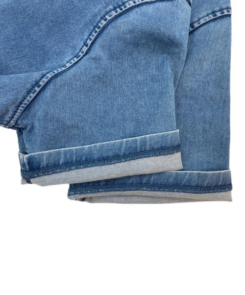 DIESEL（ディーゼル）DIESEL (ディーゼル) ジョグファブリックデニムTシャツ ブルー サイズ:XLの古着・服飾アイテム