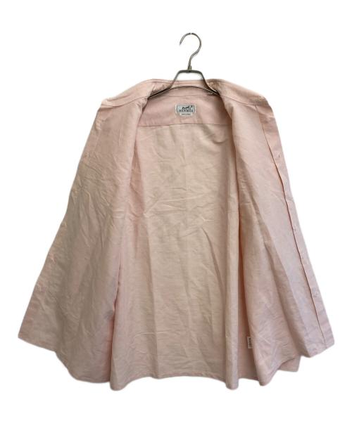 HERMES（エルメス）HERMES (エルメス) セリエボタンリネンシャツ ピンク サイズ:43の古着・服飾アイテム