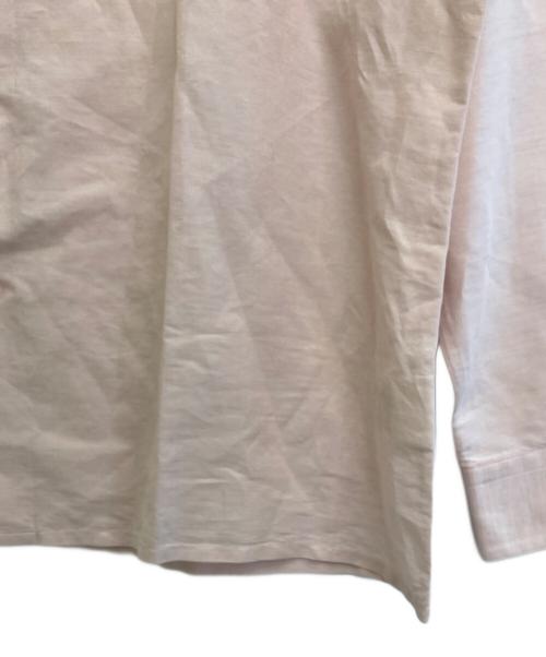 HERMES（エルメス）HERMES (エルメス) セリエボタンリネンシャツ ピンク サイズ:43の古着・服飾アイテム