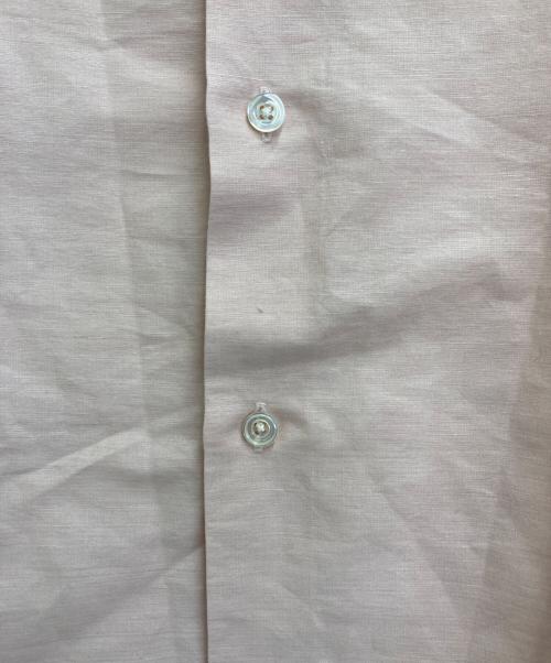 HERMES（エルメス）HERMES (エルメス) セリエボタンリネンシャツ ピンク サイズ:43の古着・服飾アイテム