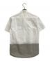 STONE ISLAND (ストーンアイランド) 17SS ボーダーシャツ ホワイト×カーキ サイズ:SIZE Free：7000円