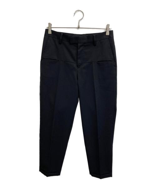 UNDERCOVER（アンダーカバー）UNDERCOVER (アンダーカバー) シームデザイン ギャバ センタープレストラウザー ブラック サイズ:SIZE 1の古着・服飾アイテム
