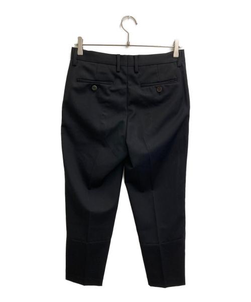 UNDERCOVER（アンダーカバー）UNDERCOVER (アンダーカバー) シームデザイン ギャバ センタープレストラウザー ブラック サイズ:SIZE 1の古着・服飾アイテム