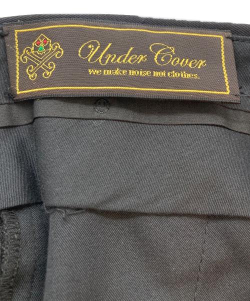 UNDERCOVER（アンダーカバー）UNDERCOVER (アンダーカバー) シームデザイン ギャバ センタープレストラウザー ブラック サイズ:SIZE 1の古着・服飾アイテム