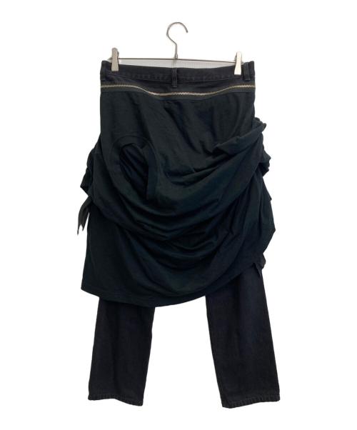 UNDERCOVER（アンダーカバー）UNDERCOVER (アンダーカバー) フリンジスキニーデニム ブラック サイズ:SIZE 3の古着・服飾アイテム