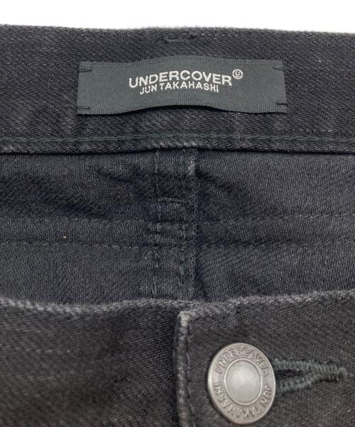 UNDERCOVER（アンダーカバー）UNDERCOVER (アンダーカバー) フリンジスキニーデニム ブラック サイズ:SIZE 3の古着・服飾アイテム