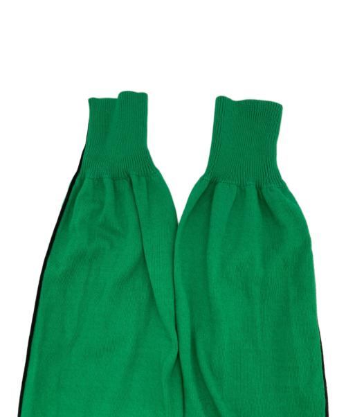 N°21（ヌメロヴェントゥーノ）N°21 (ヌメロヴェントゥーノ) サイドラインニットカーディガン グリーン サイズ:38の古着・服飾アイテム