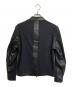 EMMETI (エンメティ) ナイロン切替ラムレザージャケット ブラック サイズ:48：40000円