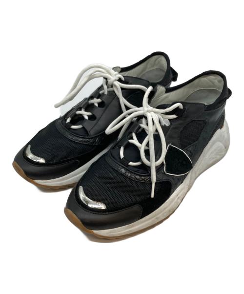 PHILIPPE MODEL（フィリップ モデル）PHILIPPE MODEL (フィリップ モデル) EZE MONDIAL CROCO ブラック サイズ:SIZE 40の古着・服飾アイテム