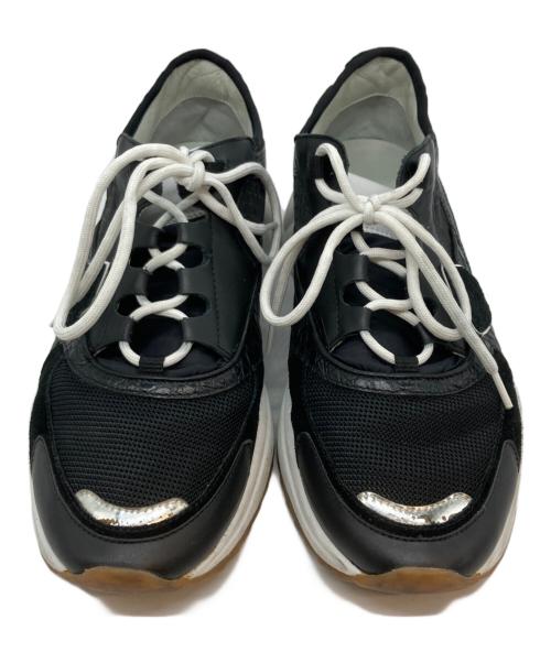 PHILIPPE MODEL（フィリップ モデル）PHILIPPE MODEL (フィリップ モデル) EZE MONDIAL CROCO ブラック サイズ:SIZE 40の古着・服飾アイテム