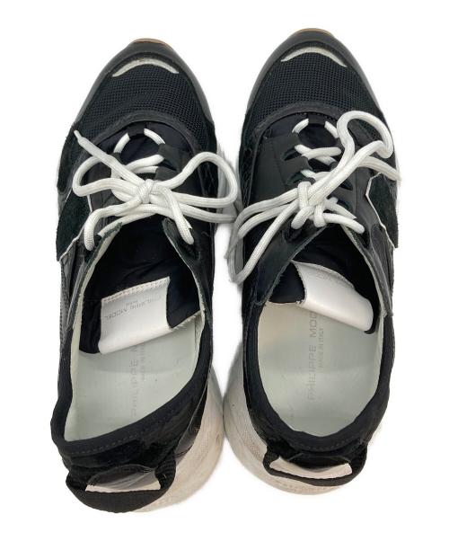 PHILIPPE MODEL（フィリップ モデル）PHILIPPE MODEL (フィリップ モデル) EZE MONDIAL CROCO ブラック サイズ:SIZE 40の古着・服飾アイテム