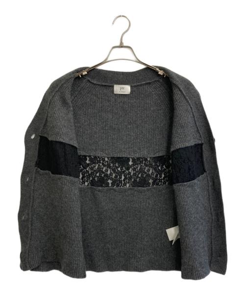 1er Arrondissement（プルミエ アロンディスモン）1er Arrondissement (プルミエ アロンディスモン) レース切替カーディガン グレー サイズ:SIZE Freeの古着・服飾アイテム