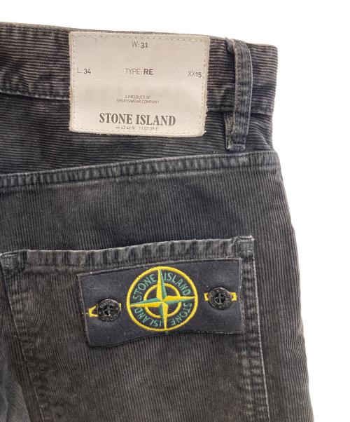 STONE ISLAND（ストーンアイランド）STONE ISLAND (ストーンアイランド) コーデュロイパンツ ブラック サイズ:W31の古着・服飾アイテム