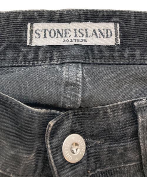 STONE ISLAND（ストーンアイランド）STONE ISLAND (ストーンアイランド) コーデュロイパンツ ブラック サイズ:W31の古着・服飾アイテム