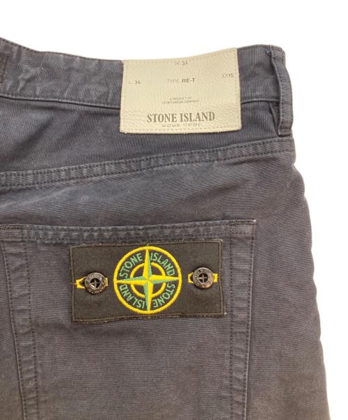 STONE ISLAND（ストーンアイランド）STONE ISLAND (ストーンアイランド) RE-T 5ポケットパンツ ネイビー サイズ:W31の古着・服飾アイテム