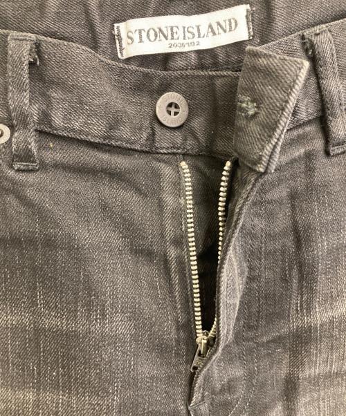 STONE ISLAND（ストーンアイランド）STONE ISLAND (ストーンアイランド) デニムパンツ ブラック サイズ:33の古着・服飾アイテム