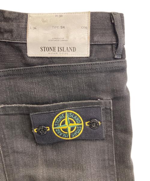 STONE ISLAND（ストーンアイランド）STONE ISLAND (ストーンアイランド) デニムパンツ ブラック サイズ:33の古着・服飾アイテム