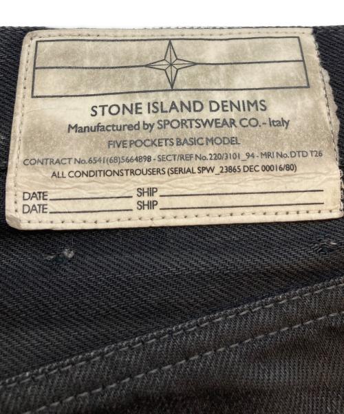 STONE ISLAND（ストーンアイランド）STONE ISLAND (ストーンアイランド) デニムパンツ ブラック サイズ:SIZE 83.5cm (W33)の古着・服飾アイテム
