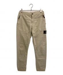 STONE ISLAND（ストーンアイランド）の古着「BADGE LOGO DETAIL PANTS」｜ベージュ