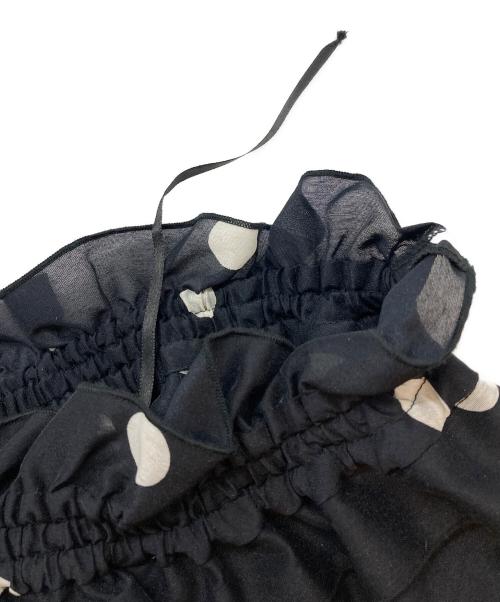 Sov.（ソブ）Sov. (ソブ) 2WAYドットオーガンジーブラウス ブラック×ホワイト サイズ:SIZE M (38) 未使用品の古着・服飾アイテム