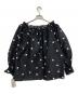 Sov. (ソブ) 2WAYドットオーガンジーブラウス ブラック×ホワイト サイズ:SIZE M (38) 未使用品：8000円