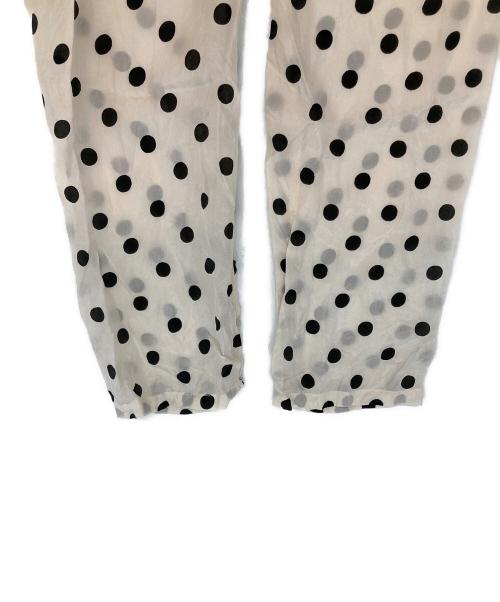 house of lotus（ハウスオブロータス）house of lotus (ハウスオブロータス) シルクハブタエドットギャザーワンピース ベージュ サイズ:SIZE Mの古着・服飾アイテム