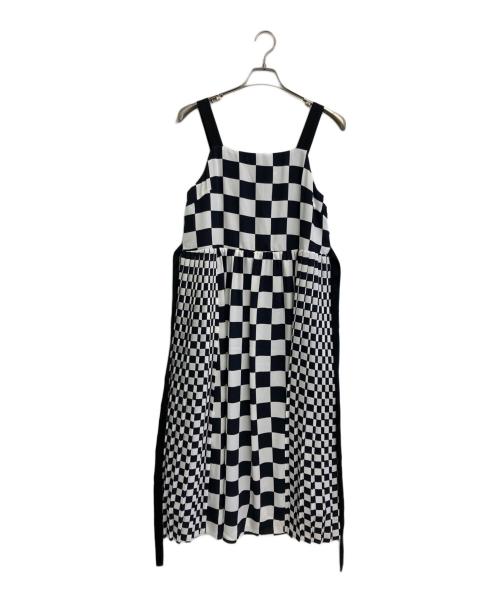 GRACE CLASS（グレースクラス）GRACE CLASS (グレースクラス) チェッカープリントキャミドレス ホワイト×ブラック サイズ:SIZE M (38)の古着・服飾アイテム