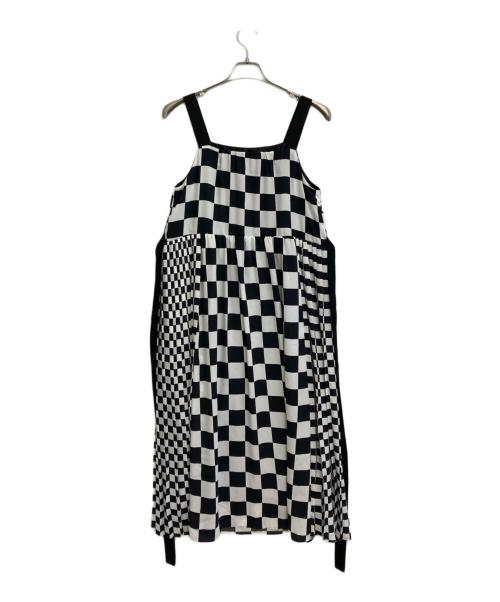 GRACE CLASS（グレースクラス）GRACE CLASS (グレースクラス) チェッカープリントキャミドレス ホワイト×ブラック サイズ:SIZE M (38)の古着・服飾アイテム